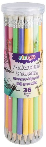 Przejdź do produktu PASTELOWE OŁÓWKI HB Z GUMKą