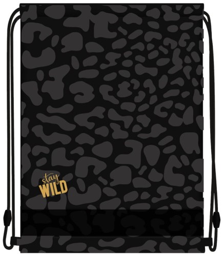 Przejdź do produktu STRIGO WOREK SZKOLNY CZARNY STAY WILD