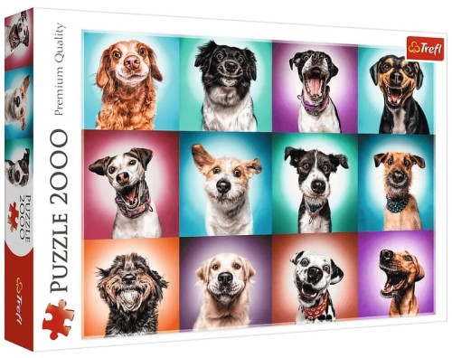 Przejdź do produktu Puzzle 2000el Zabawne psie portrety II 27119 Trefl