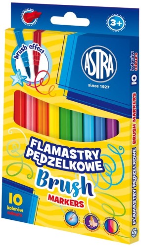Przejdź do produktu FLAMASTRY OKRĄGŁE PĘDZELKOWE ASTRA 10 KOL 3107