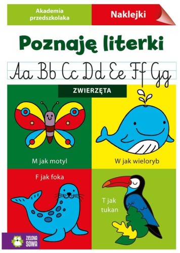 Przejdź do produktu Akademia przedszkolaka. Poznaję literki. Zwierzęta
