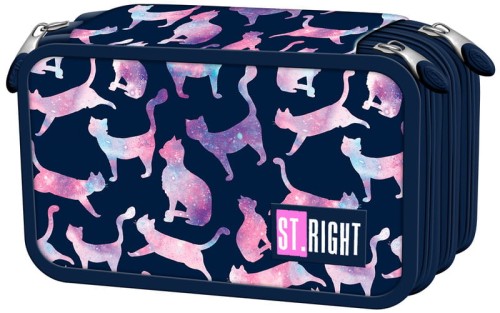 Przejdź do produktu Piórnik potrójny z wyposażeniem PC-05 Stright Cosmic Cats, St.Majewski