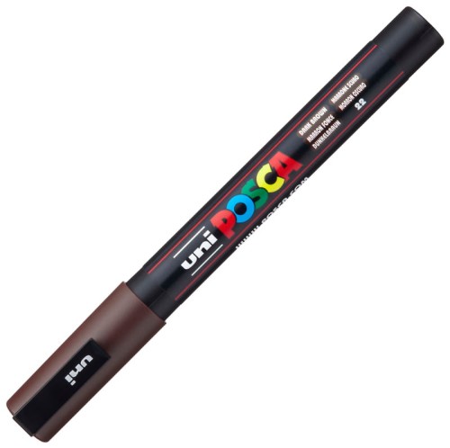 Przejdź do produktu Marker pigmentowy Posca PC-3M ciemno-brązowy, Uni