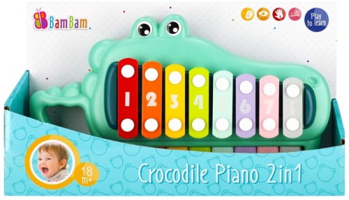 Przejdź do produktu BAM BAM Pianinko krokodylek 2w1