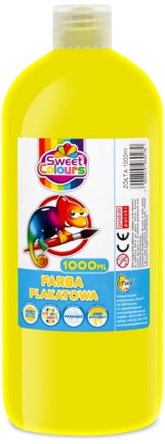 Przejdź do produktu OT FARBA PLAKATOWA 1000ML ŻÓŁTA