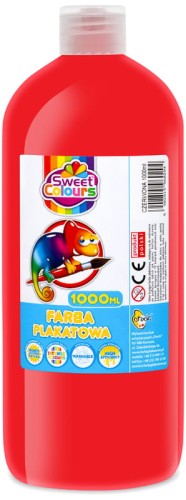 Przejdź do produktu OT FARBA PLAKATOWA 1000ML CZERWONA