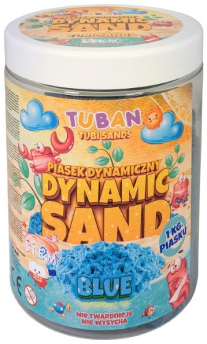 Przejdź do produktu Piasek dynamiczny 1 kg. niebieski, Tuban