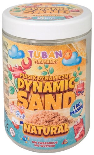 Przejdź do produktu Piasek dynamiczny 1 kg. naturalny, Tuban