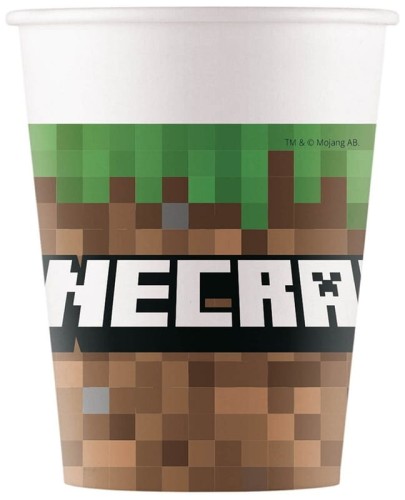 Przejdź do produktu Kubeczki papierowe (WM) Minecraft, 200ml, 8 szt. (SUP label)