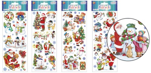 Przejdź do produktu Naklejki świąteczne rozm.12 x 30cm NKX-1283, Aliga