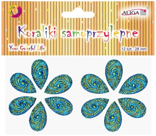 Przejdź do produktu Dżety kryształki samoprzylepne JET-3096 łezki 2,8x1,6cm, Aliga