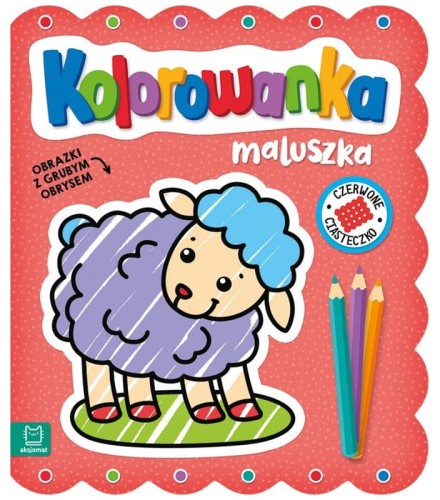 Przejdź do produktu Kolorowanka maluszka. Obrazki z grubym obrysem. Czerwone ciasteczko