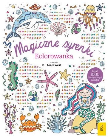 Przejdź do produktu Książeczka wypukłe naklejki. Magiczne syrenki