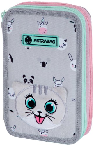 Przejdź do produktu Piórnik podwój bez wypos.ASTRABAG KITTY THE CUTE