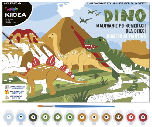 Przejdź do produktu OBRAZ MALOWANIE PO NUMERACH DINOZAU