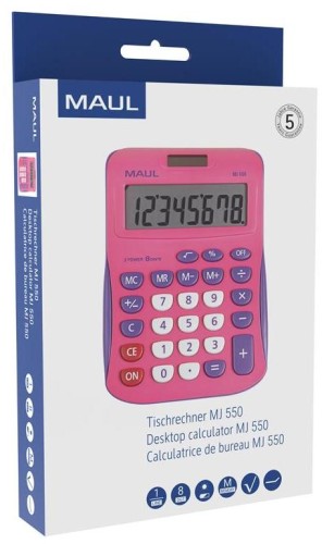 Przejdź do produktu Kalkulator MJ 550, junior, 8 pozycyjny, różowy, Maul