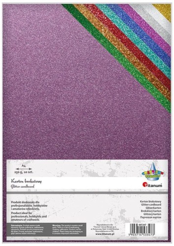 Przejdź do produktu PAPIER BROKAT A4 250G 10KOL