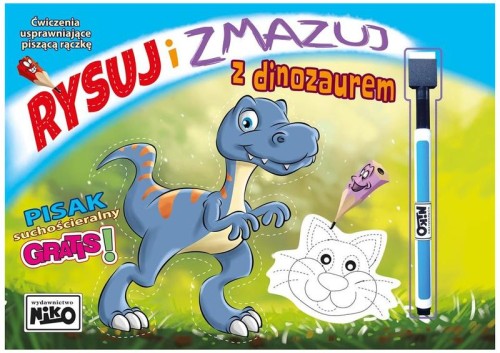 Przejdź do produktu Rysuj i zmazuj z dinozaurem