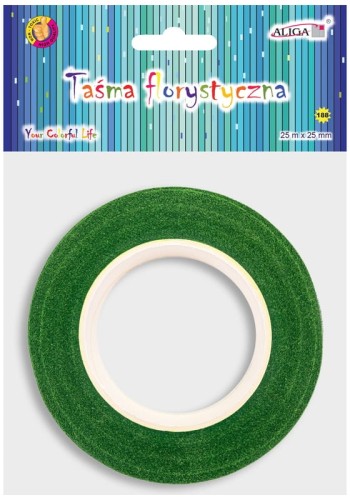Przejdź do produktu Taśma florystyczna MT-6097 zielona 25mm x 25m