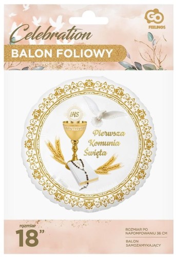 Przejdź do produktu Balon foliowy komunia