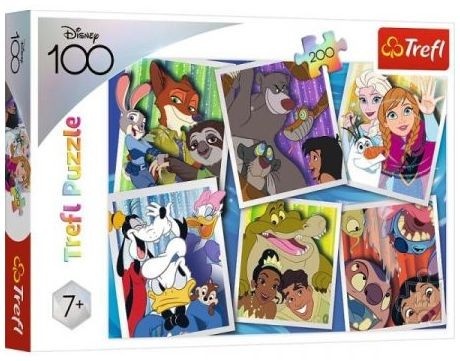 Przejdź do produktu Puzzle 200el Bohaterowie Disney 13299 Trefl