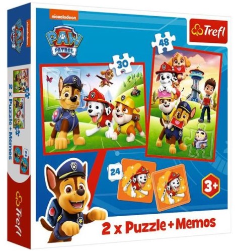 Przejdź do produktu Puzzle 2w1 + memos Psi Patrol Psia ekipa w akcji 9