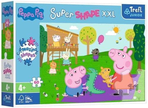 Przejdź do produktu Puzzle 60el Super Shape XXL Świnka Peppa - Zabawy