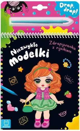 Przejdź do produktu Niezwykłe modelki zdrapywanka z rysikiem