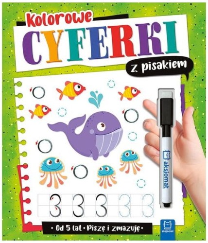 Przejdź do produktu Kolorowe cyferki z pisakiem. Piszę i zmazuję (od 5 lat)