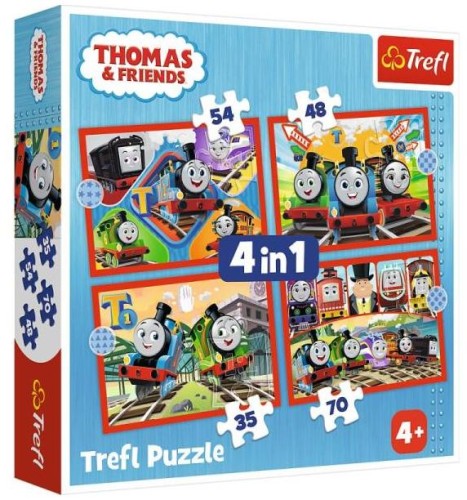 Przejdź do produktu Puzzle 4w1 Odjazdowy Tomek 34619 Trefl