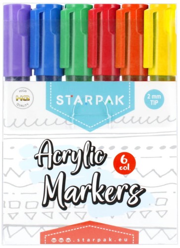 Przejdź do produktu MARKER AKRYL OKR 6KOL STK WB 12/72