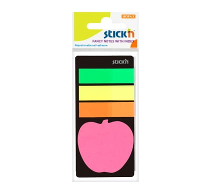 Przejdź do produktu Zakładki indeksowe neon+notes jabłuszko, Stick`n