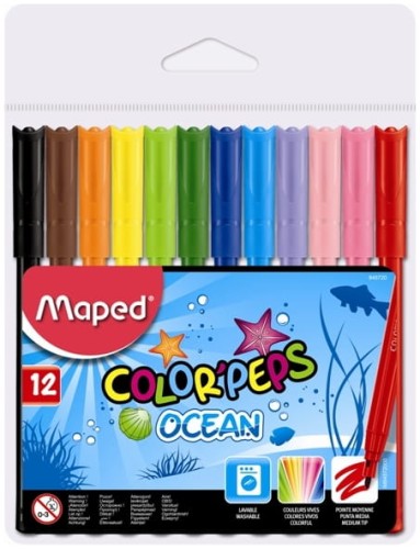 Przejdź do produktu Flamastry 12-kol. Colorpeps Ocean, Maped