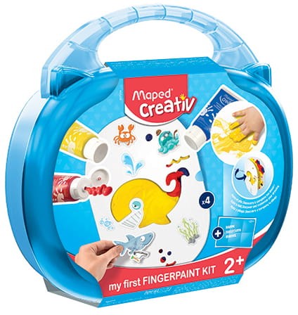 Przejdź do produktu Zestaw artystyczny farby do malowania palcami walizeczka, Maped Creativ