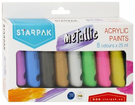 Przejdź do produktu FARBY AKRYL 8KOL 25ML METALC STK WB 6/24