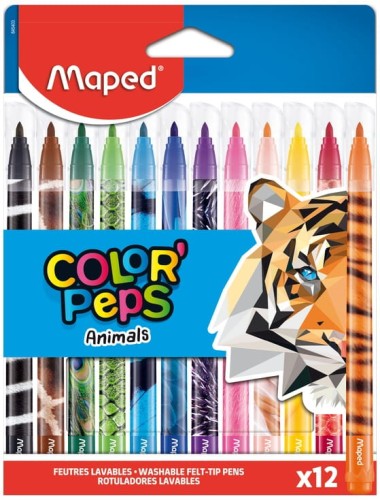 Przejdź do produktu Flamastry 12-kol. Colorpeps Animals, Maped