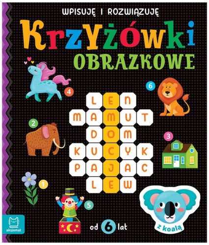 Przejdź do produktu Krzyżówki obrazkowe z koalą, od 6 lat, wpisuję i rozwiązuję Aksjomat