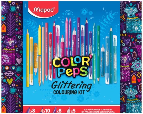 Przejdź do produktu Zestaw artystyczny Colorpeps brokatowy do malowania 31 elementów, Maped