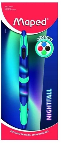 Przejdź do produktu Długopis dwustronny Twin Tip 4 Kolory Nightfall, Maped