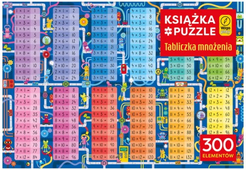 Przejdź do produktu Książka i puzzle 300 el. Tabliczka mnożenia Wilga Play