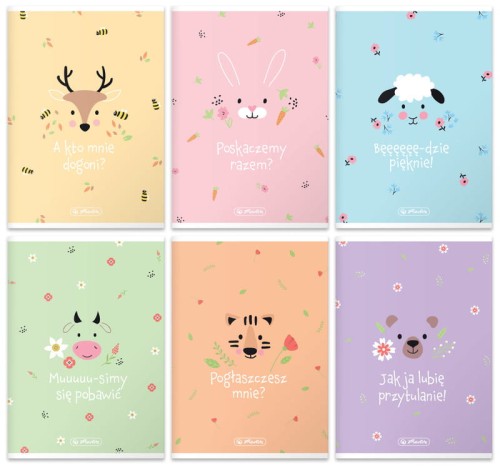 Przejdź do produktu Zeszyt A5 32 k. linia Pastel Cute, Herlitz