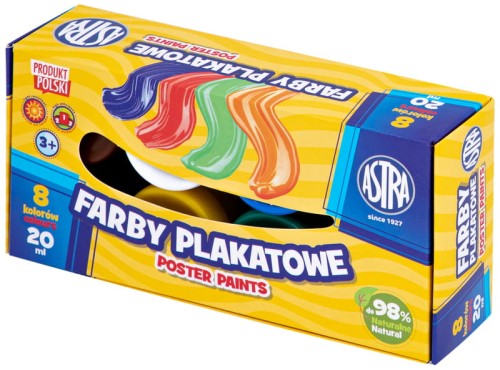 Przejdź do produktu FARBY PLAKATOWE ASTRA 8KOL x 20ML STANDARD 5151