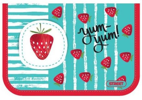 Przejdź do produktu Piórnik dwuklapkowy z wyposażeniem STRAWBERRY