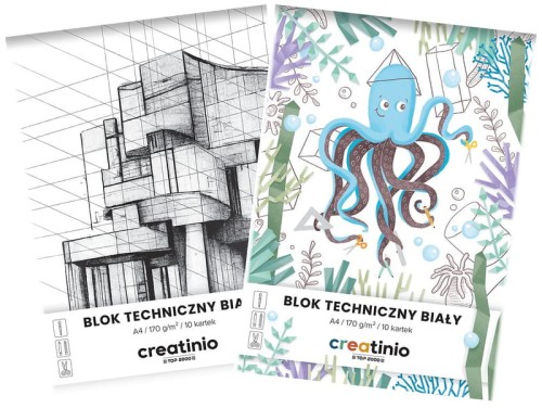 Przejdź do produktu BLOK TECHNI CREATINIO A4/10K BIAŁY 40017667 A'20