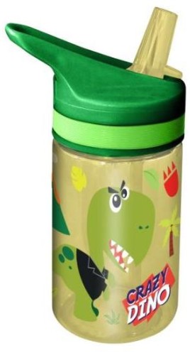 Przejdź do produktu Bidon butelka na wodę 400ml Tritan Crazy Dino KL11
