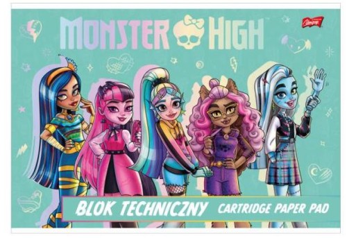 Przejdź do produktu Blok techniczny A4 10k MONSTER HIGH
