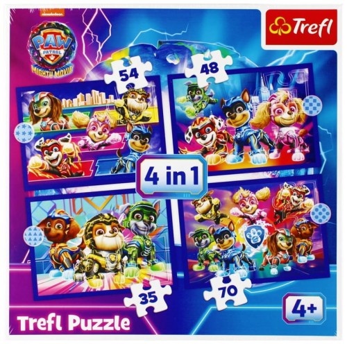 Przejdź do produktu Puzzle 4w1 Bohaterowie Psi Patrol PAW PATROL 34621