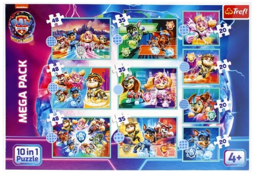 Przejdź do produktu Puzzle 10w1 Wesoły dzień piesków. Psi Patrol. PAW