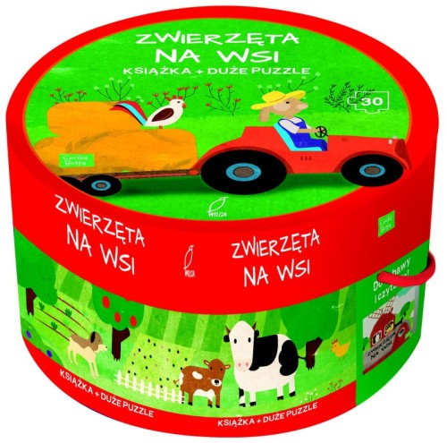 Przejdź do produktu Na okrągło. Na wsi. Puzzle i książka. Wilga play