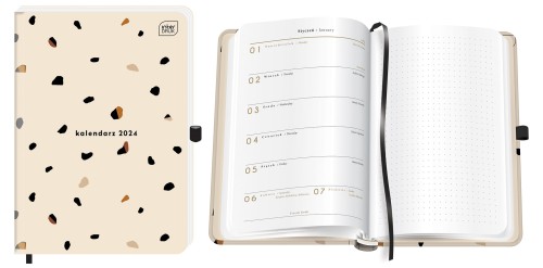 Przejdź do produktu Kalendarz książkowy A5 192 mat+UV Terraz 2024, Interdruk